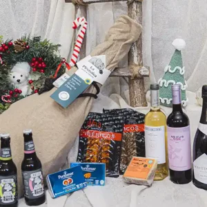 Caja navidad con jamón